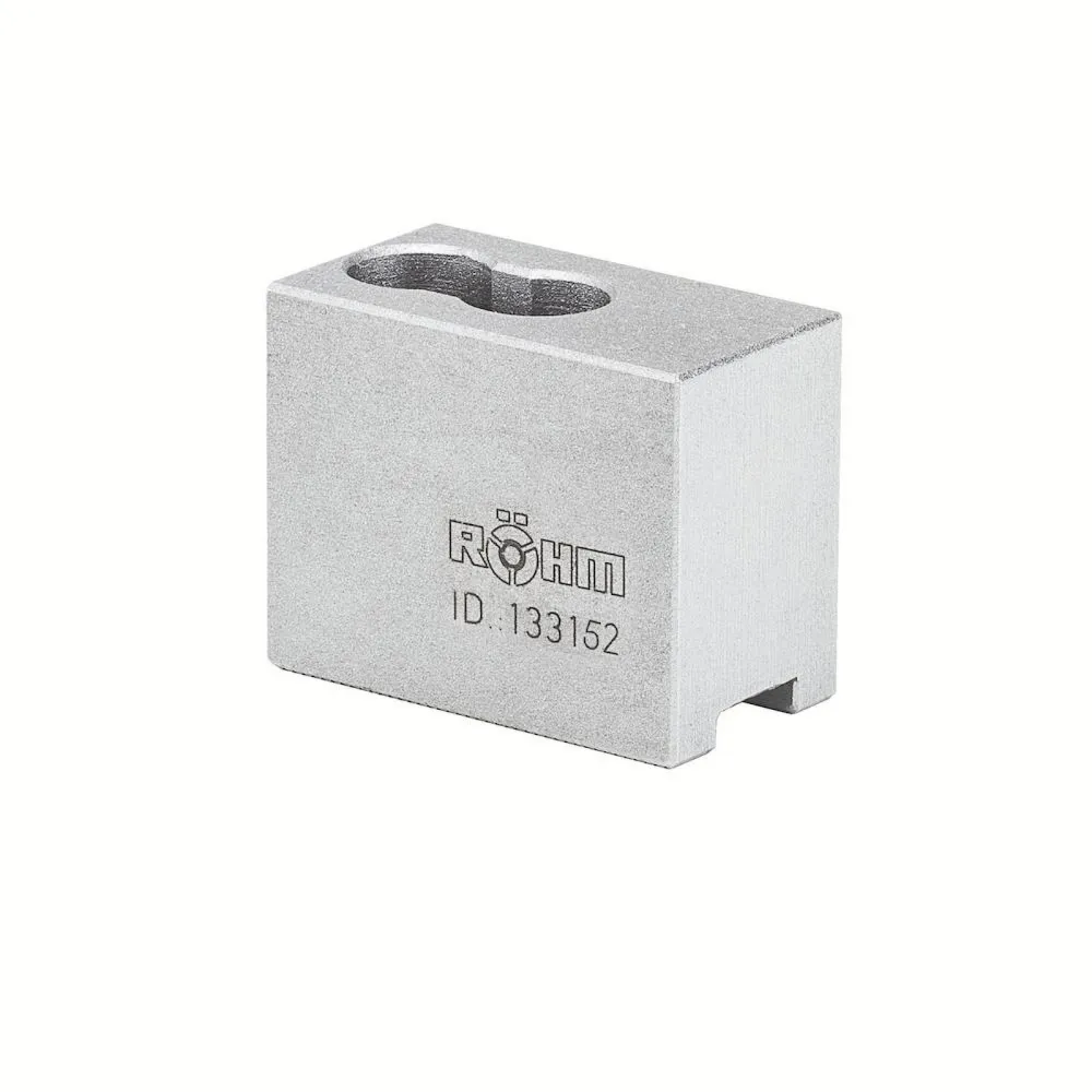 Röhm Aufsatzbacken Größe 200/250, 3-Backen-Satz, härtbar Spitzverzahnung 90° - 133153