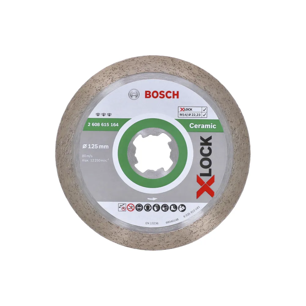 Bosch X-LOCK Diamanttrennscheibe Best Ceramic 125 x 22,23 x 1,8 x 10 mm - 2608615164