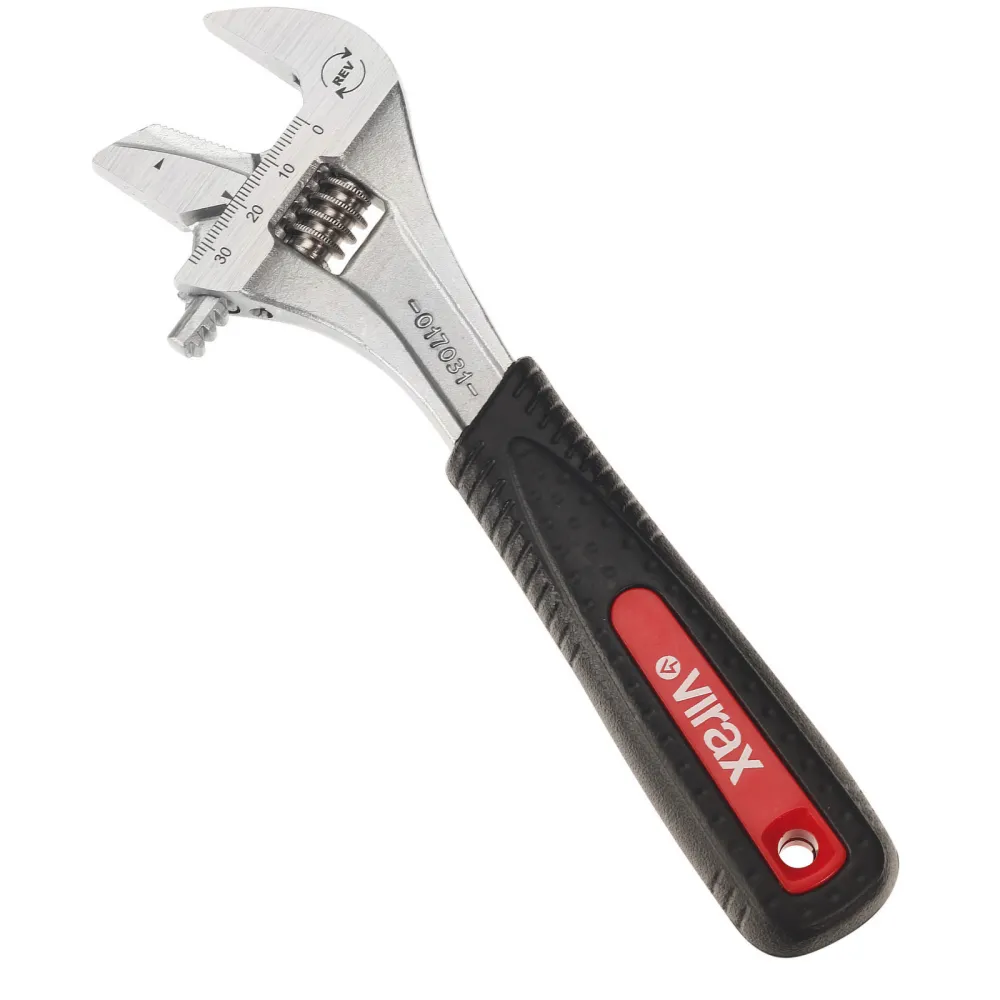 VIRAX Schraubenschlüssel 8'' mit beidseitig verwendbarem Greifer - 17031