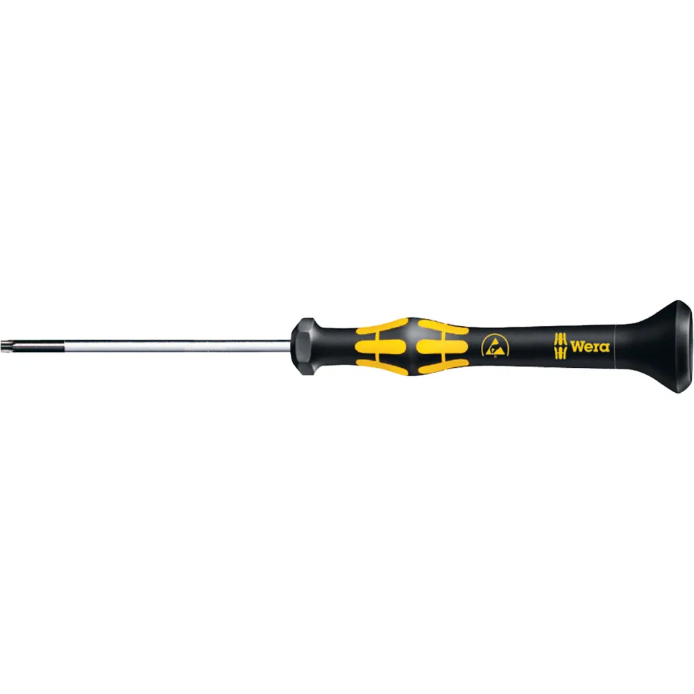 Wera 1567 TORX BO Kraftform Micro Schraubendreher mit Bohrung im TORX Profil 030125