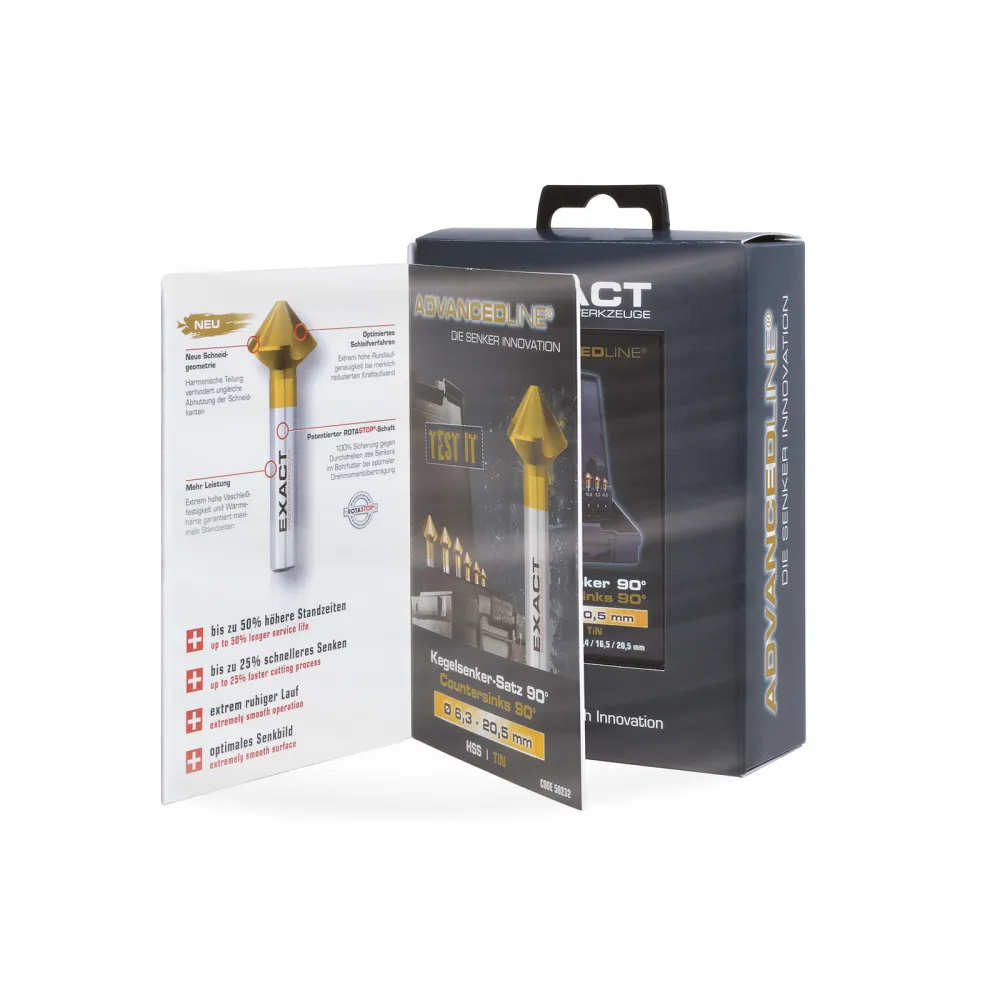 EXACT Kegelsenker "ADVANCED LINE" TIN Beschichtung Ø 31 mm - 50231