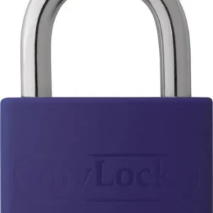 ABUS Zylindervorhangschloss T65AL/40 lila gl.Schlosskörper-B.43mm Alu.gl. - 49939 5