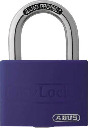 ABUS Zylindervorhangschloss T65AL/40 lila gl.Schlosskörper-B.43mm Alu.gl. - 49939 5