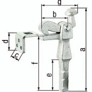 GAH Alberts Torfeststeller Grauguss verz.6,5mm - 412814