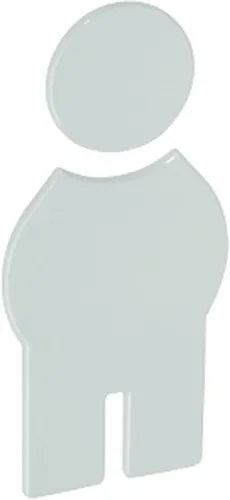 HEWI Symbol Mann 801.91.010 PA Farb-Nr.99 B.71,5mm H.150mm S.3mm - 801.91.010 99