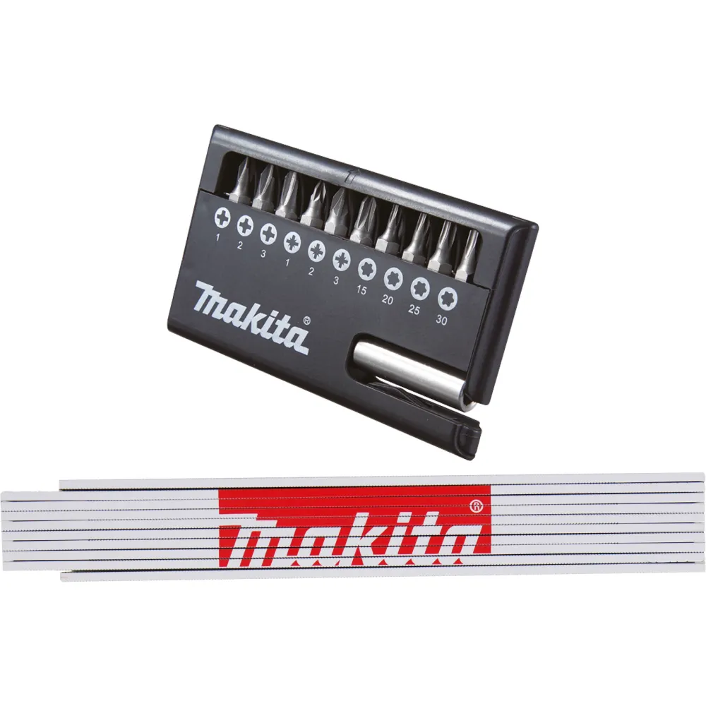 Makita Bit-Box 11 tlg. + Meterstab - D-30651-MS