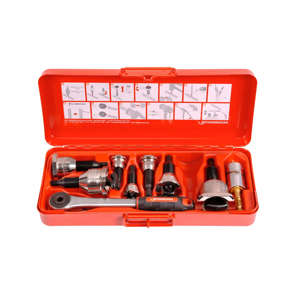 ROTHENBERGER Aushalser Set, 12-15-18-22-28-35-42mm - 22126